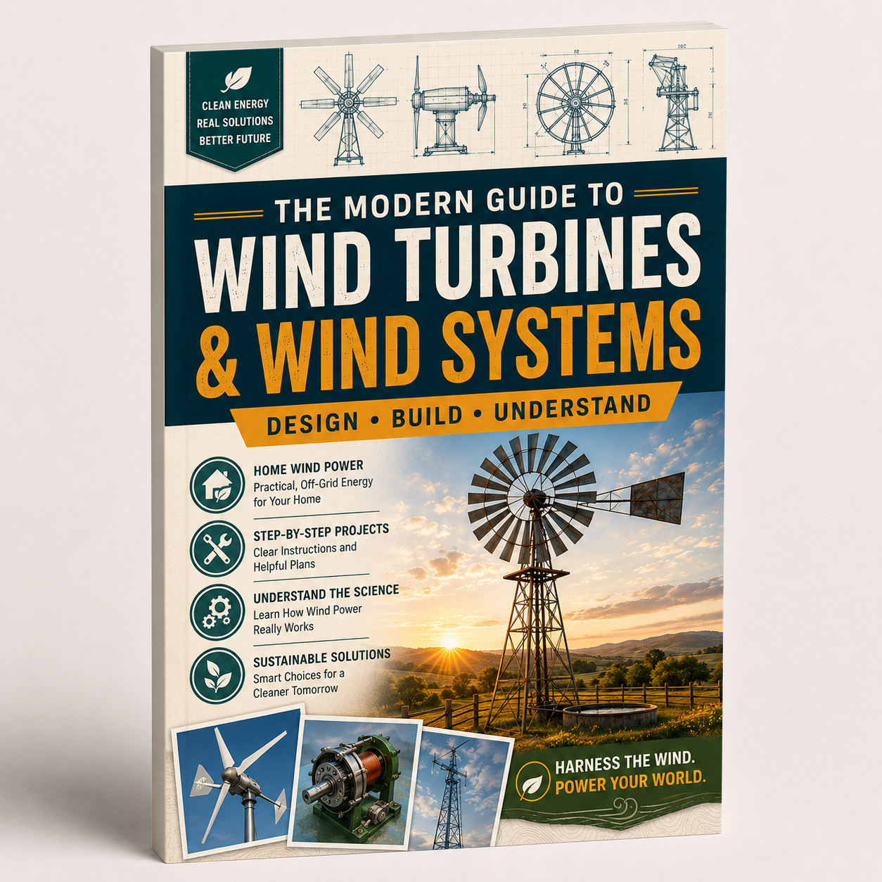 Windmills and Wind Motors: A Complete Guide to Wind Power History, Mechanical Design, Traditional Wind Machines, Renewable Energy Systems & Engineering Principles