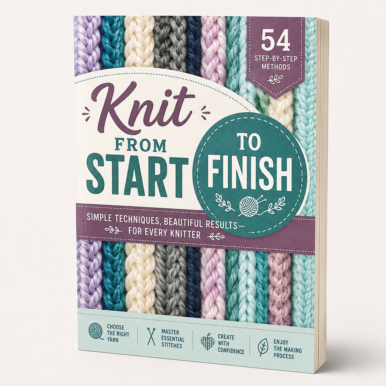 Cast On Bind Off: 54 Step-by-Step Knitting Methods - Complete Guide to Knitting Cast-On and Bind-Off Techniques, Stitch Finishing, Edge Designs & Essential Skills for Every Knitter